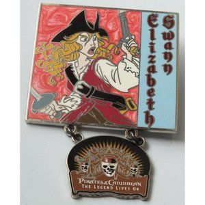 Disney Pirates Of The Caribbean, Elizabeth Swann The Legend Lives On Dangle Pin